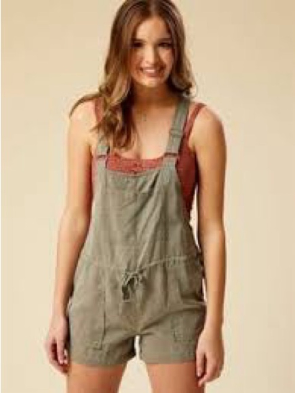 Olive Green Short Overalls by Jordache Size XS